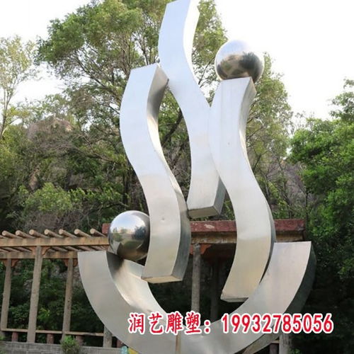 不锈钢镜面飘带雕塑 酒店空间中的艺术之舞与匠心之韵